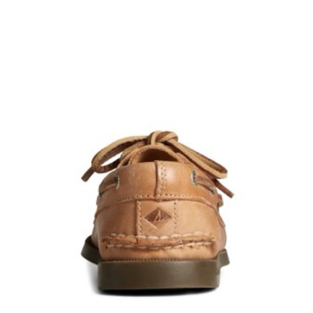 Sperry Tan Leather Boat Shoe Flats - Picture 4 of 10
